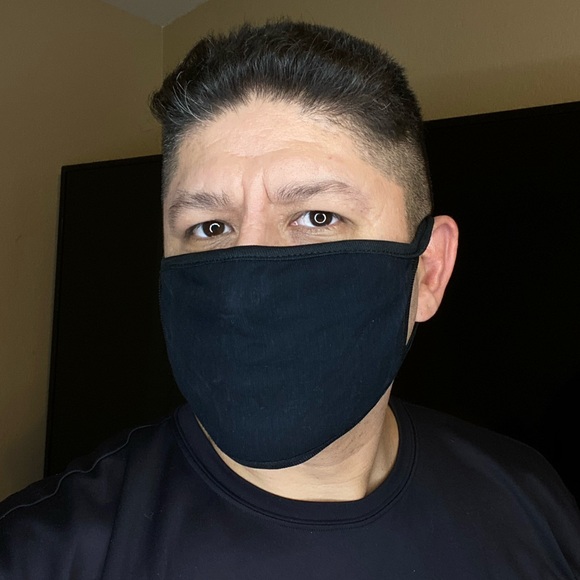 Black Dual Layer Face Mask - Picture 2 of 6